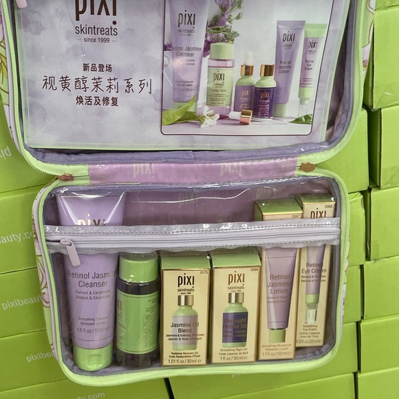6pc Pixi Beauty Retinol Jasmine PR Package & Bag gift Christmas new - Picture 3 of 3
